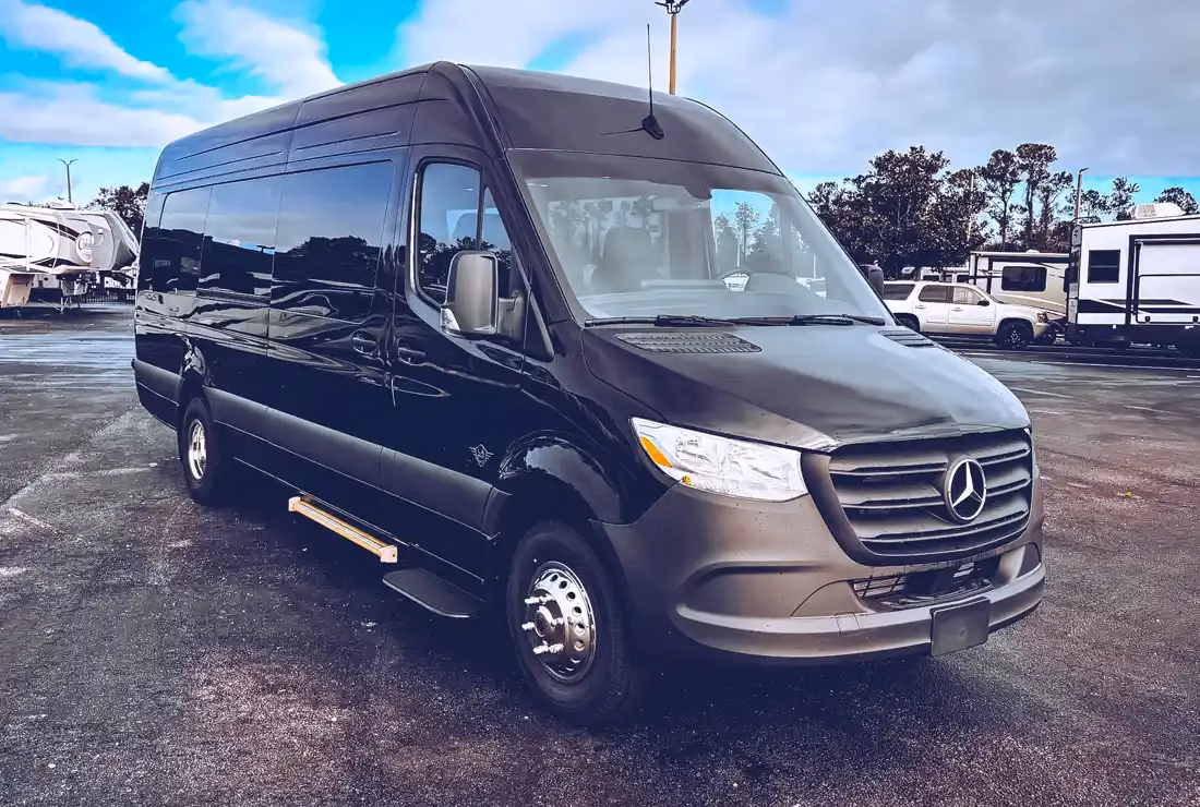 Mercedes Sprinter van group transportation service in Jacksonville Florida