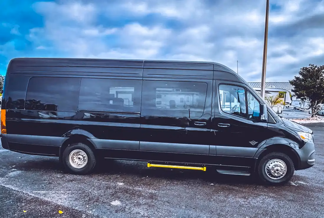Sprinter van group transfer to cruise terminal from Jacksonville