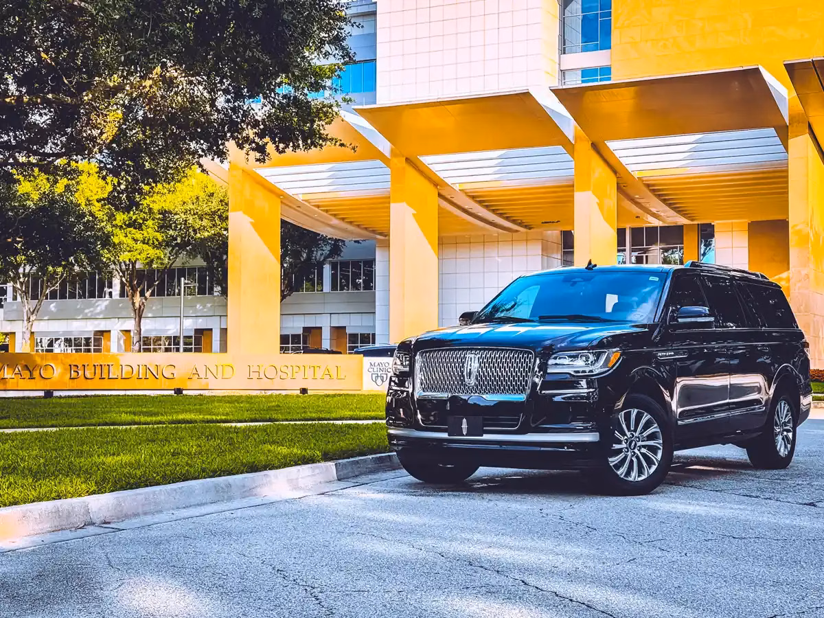 Unique Corporate Limos chauffeured vehicle for Mayo Clinic Jacksonville car service